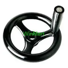 12 мм* 125 мм Три Говорил Маховик Черный для Фрезерного Станка