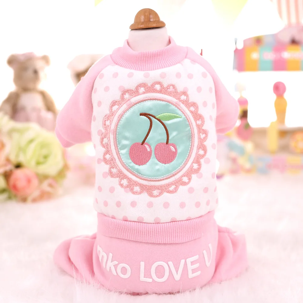 

Dog Clothes Fashion Leisure Jumpsuits Spring And Autumn Pet Clothes Yorkshire Chihuahua Puppy Clothing Dot Cat Jacket Overalls