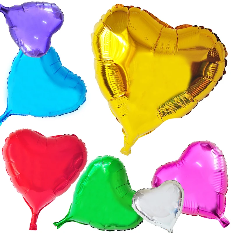 20pcs 18 inch Event Balloons Heart Shaped Foil Balloon Large love