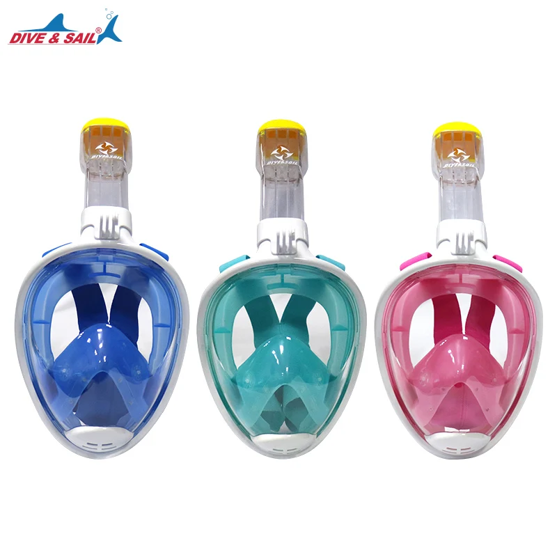 

2019 Swimming mask Snorkel Mask 180 Panoramic View Free Breathing Full Face Snorkeling Mask Anti-fog Anti-leak for Adults & Kids
