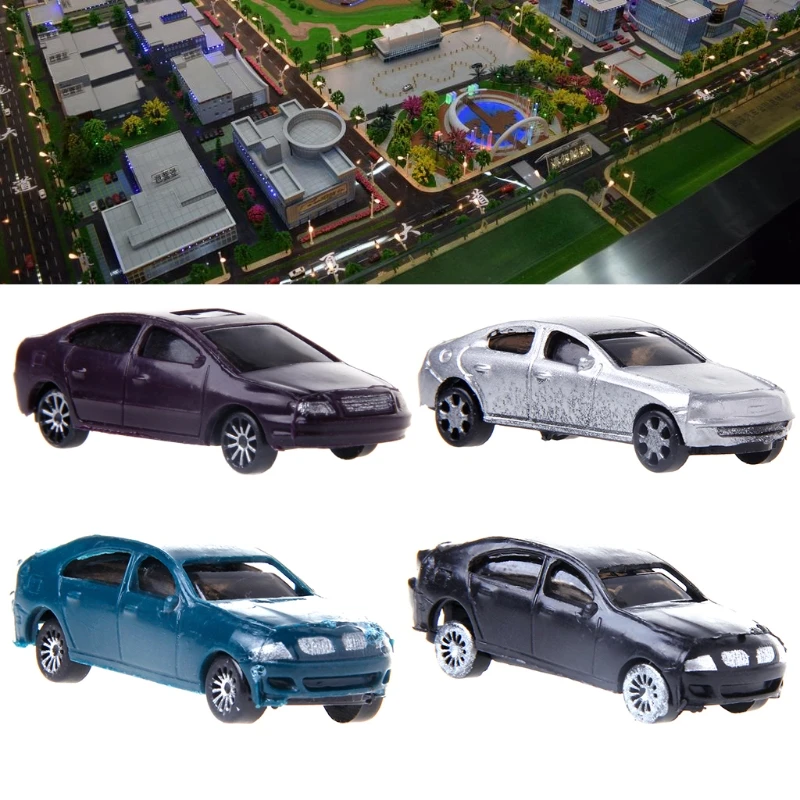 Новинка 10x1: 100 окрашенная модель автомобилей, макет здания, масштаб, модель, строительная игрушка