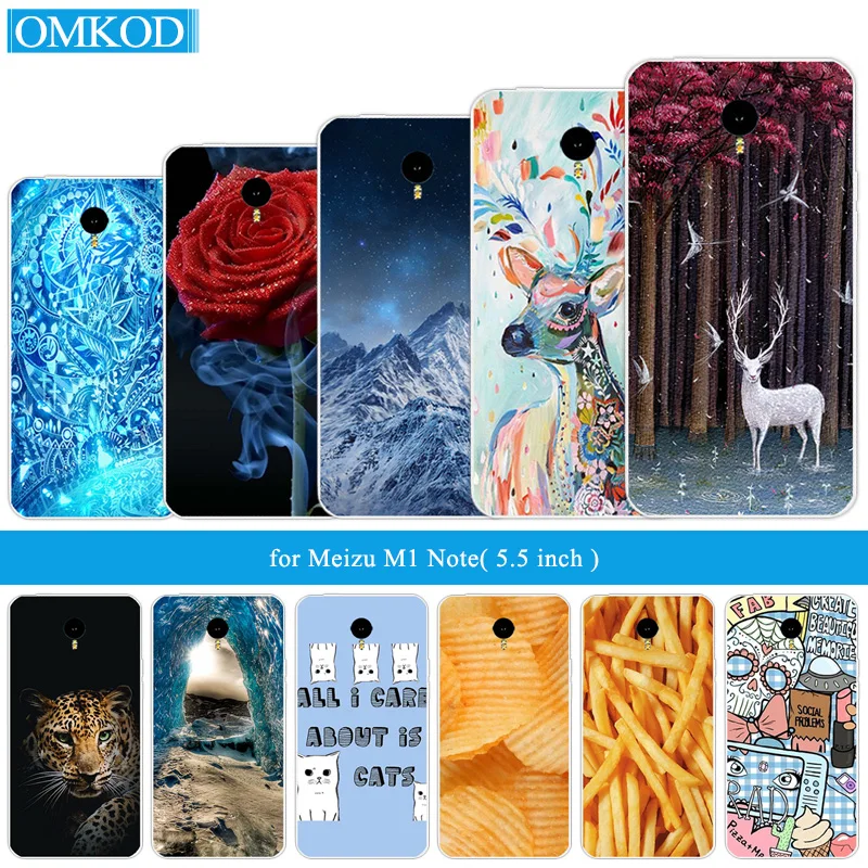 

5.5 Inch Soft TPU Case for Meizu M1 Note Case Transparent Silicon Back Cover for Meizu M1 NOTE Meilan Note 1 Snacks Phone Cases