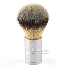 Мужской подарок Silvertip Faux Badger волос щетка для бритья нержавеющая металлическая ручка парикмахерский инструмент