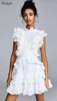 

Halinfer 2019 new summer women dress sexy bodycon o-neck off the shoulder dress elegant celebrity party whith dresses vestidos