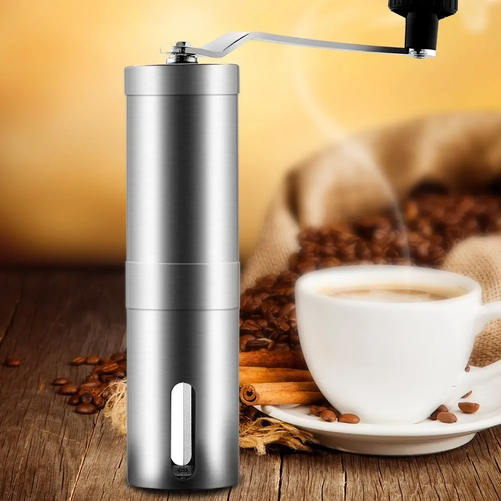 Oria Manual Coffee Grinder, Conical Ceramic Burr Bean Hand Coffee Mill