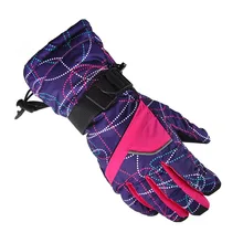 Высокое качество лыжные перчатки толстые супер теплые-30 ветрозащитные лыжные перчатки Сноуборд Велоспорт Мотоцикл снегоход спортивные перчатки