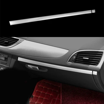 

2pcs Stainless Co-pilot Storage Box Decorator Cover trim For Audi A6 C7 12-2017