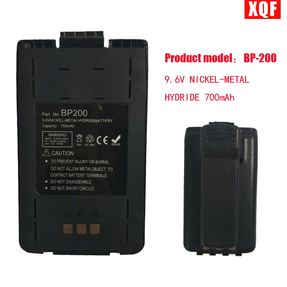 XQF 9.6 В никель-металлгидридные 700 мАч Батарея для ICOM Радио BP-200 bp-200l + Зажим для ремня