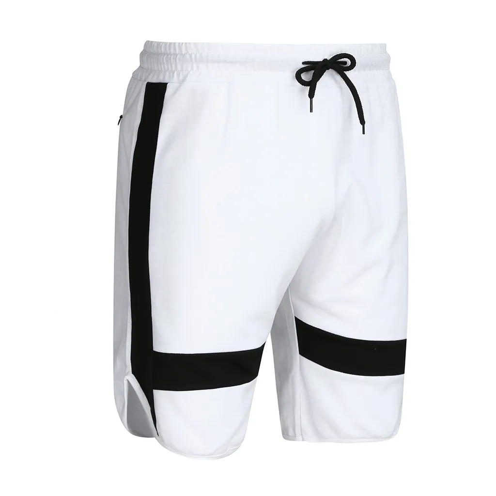 Летние мужские шорты, белые повседневные спортивные шорты для бега в стиле хип-хоп, Короткие штаны с завязками, облегающие мужские шорты, спортивная одежда, спортивные штаны