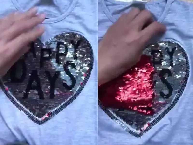 Girls t shirt sequined