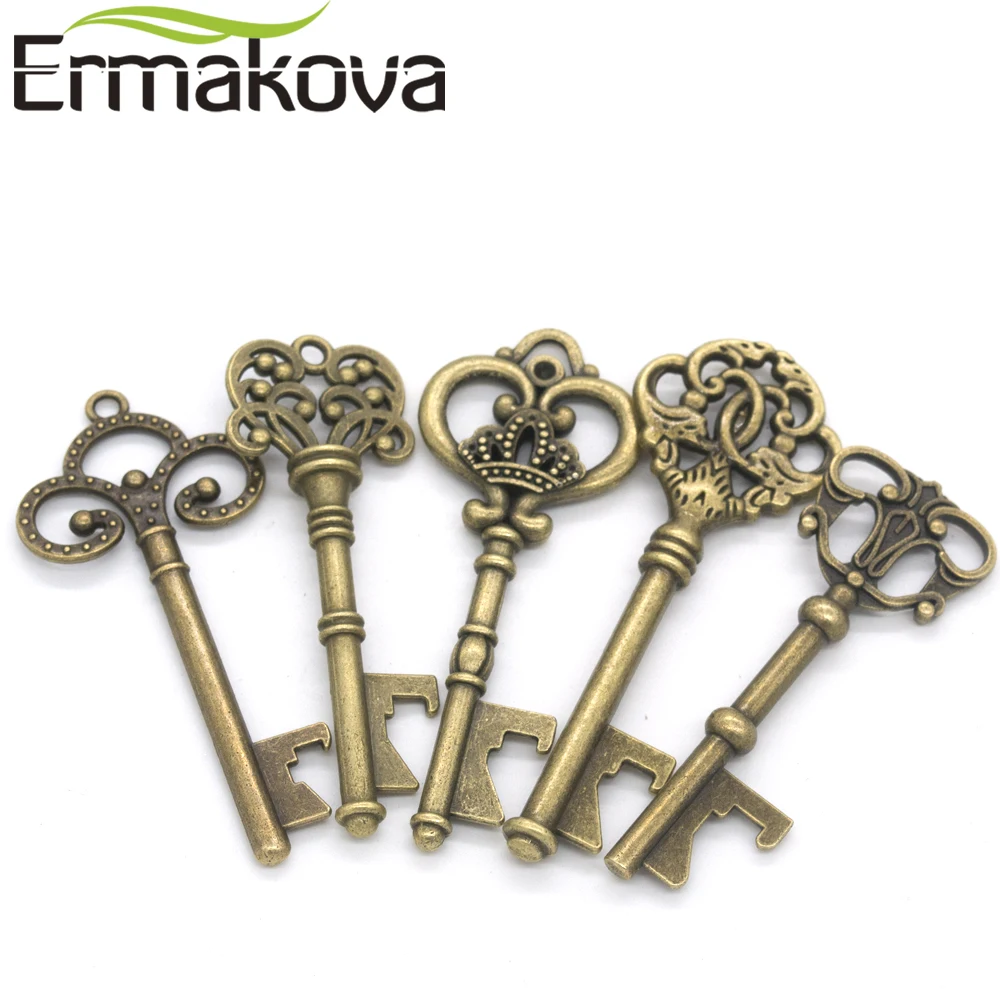 ERMAKOVA 5 шт. металлический каркасный ключ открывалка для бутылок бутылка в форме