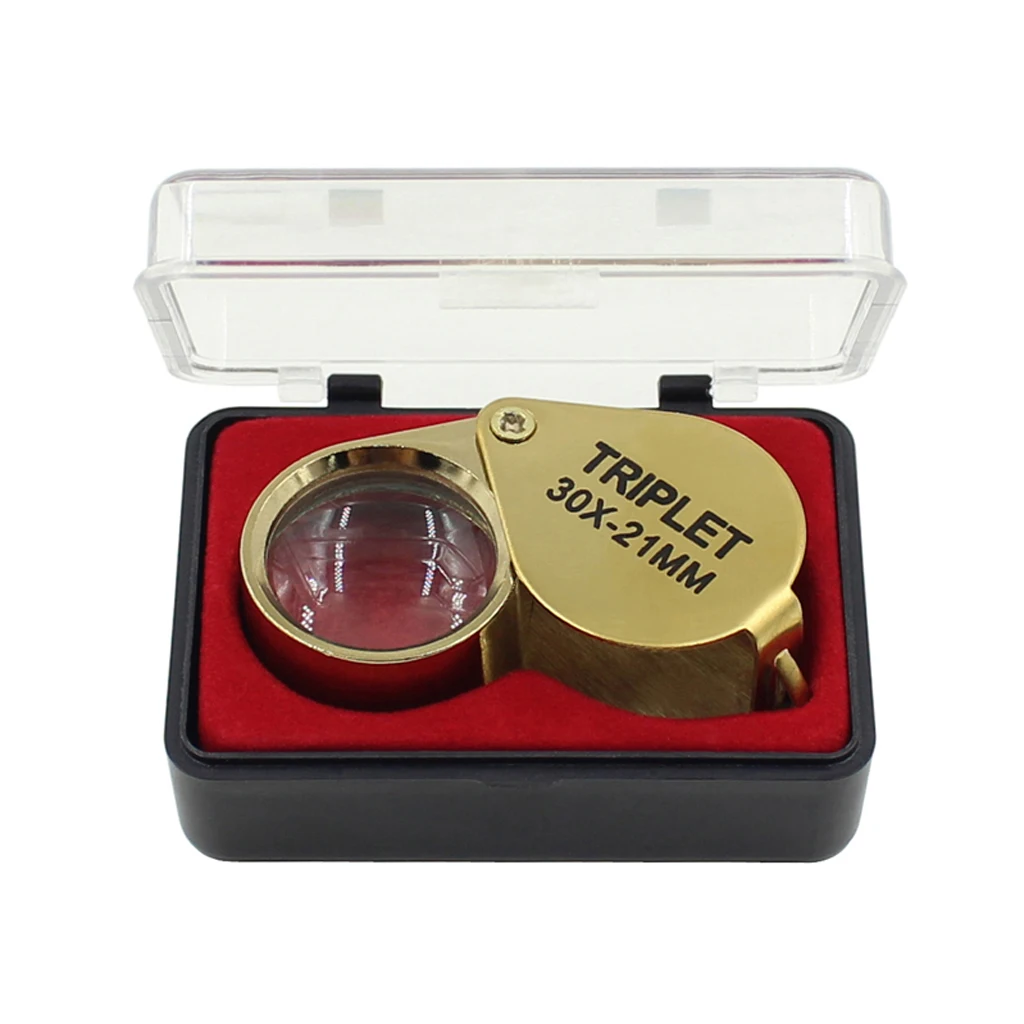 30X 21mm Jewelers Eye Loupe Magnifier Magnifying Glass Jeweler Tool for Watch Making Inspecting Jewelry
