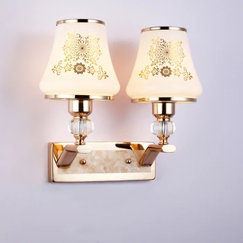 

Free Shipping High Quality Modern Wall Lamp For Hallway Living Room Bedroom Glass lampshade light Guaranteed 100% home lighting