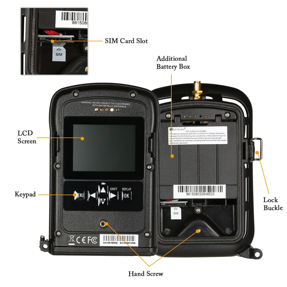 LTL-Acorn-5310WMG-Angle-Lens-Trail-Game-Scouting-Wildlife-Hunting-12MP-HD-Digital-Camera-940nm-IR (2)