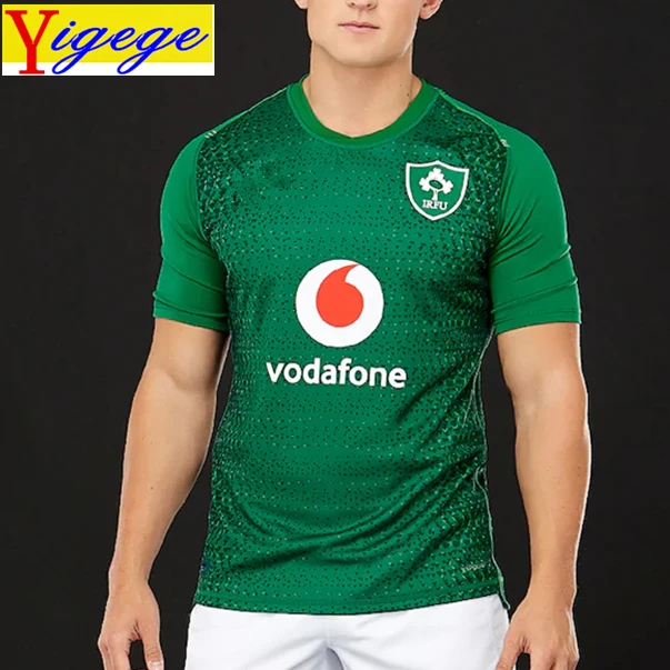 Yigege مخصص أسماء و أرقام ايرلندا IRFU جيرسي 2019 المنزل قميص الأيرلندية قميص كرة قدم أمريكية مصنوع من الصوف الدوري قميص لرياضة الرجبي s-3xl AAA