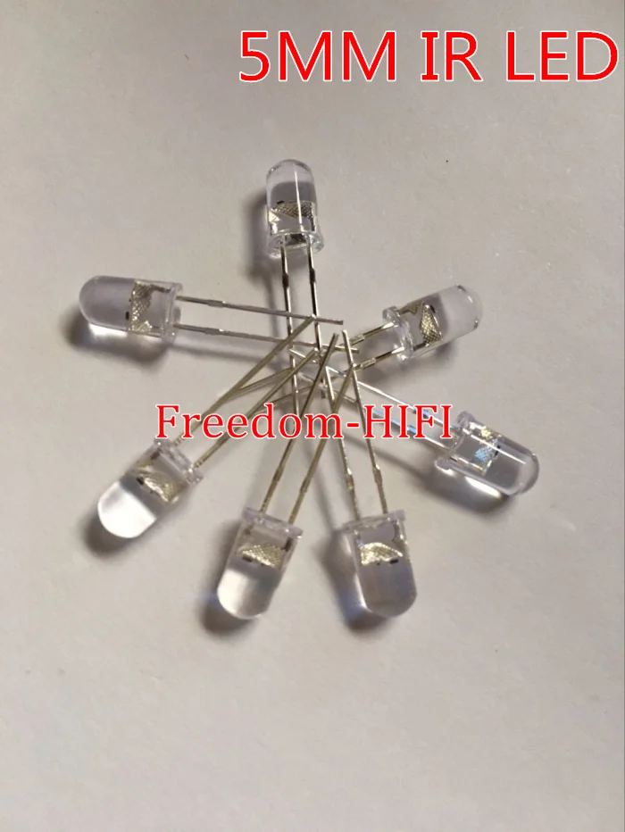 

Wholesale 100 pcs lot 5mm IR Infrared LED 940nm Lamp Transmitting Tube Emitting Diode High Power