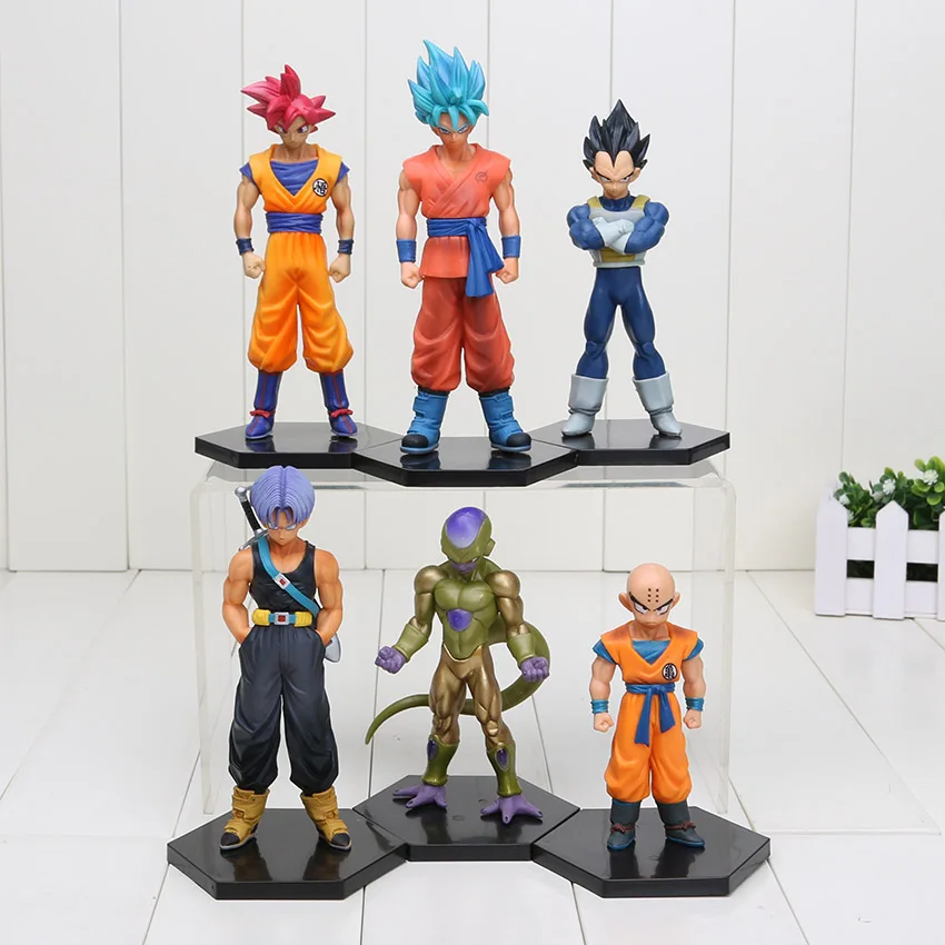 

11-15cm Dragon Ball Z Super Kuririn Resurrection F Vegeta Trunks Freeza Son Gokou PVC Action Figures Toys Dolls