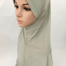 Распродажа однослойный удобный цельный хиджаб лето