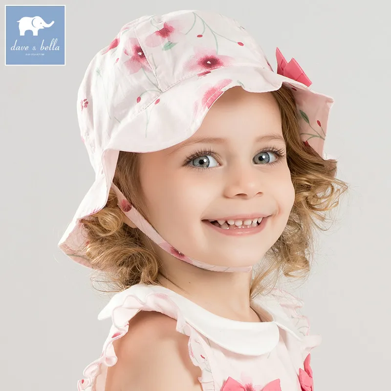 

DBM7507 dave bella spring summer baby girls floral hat girls bucket cap
