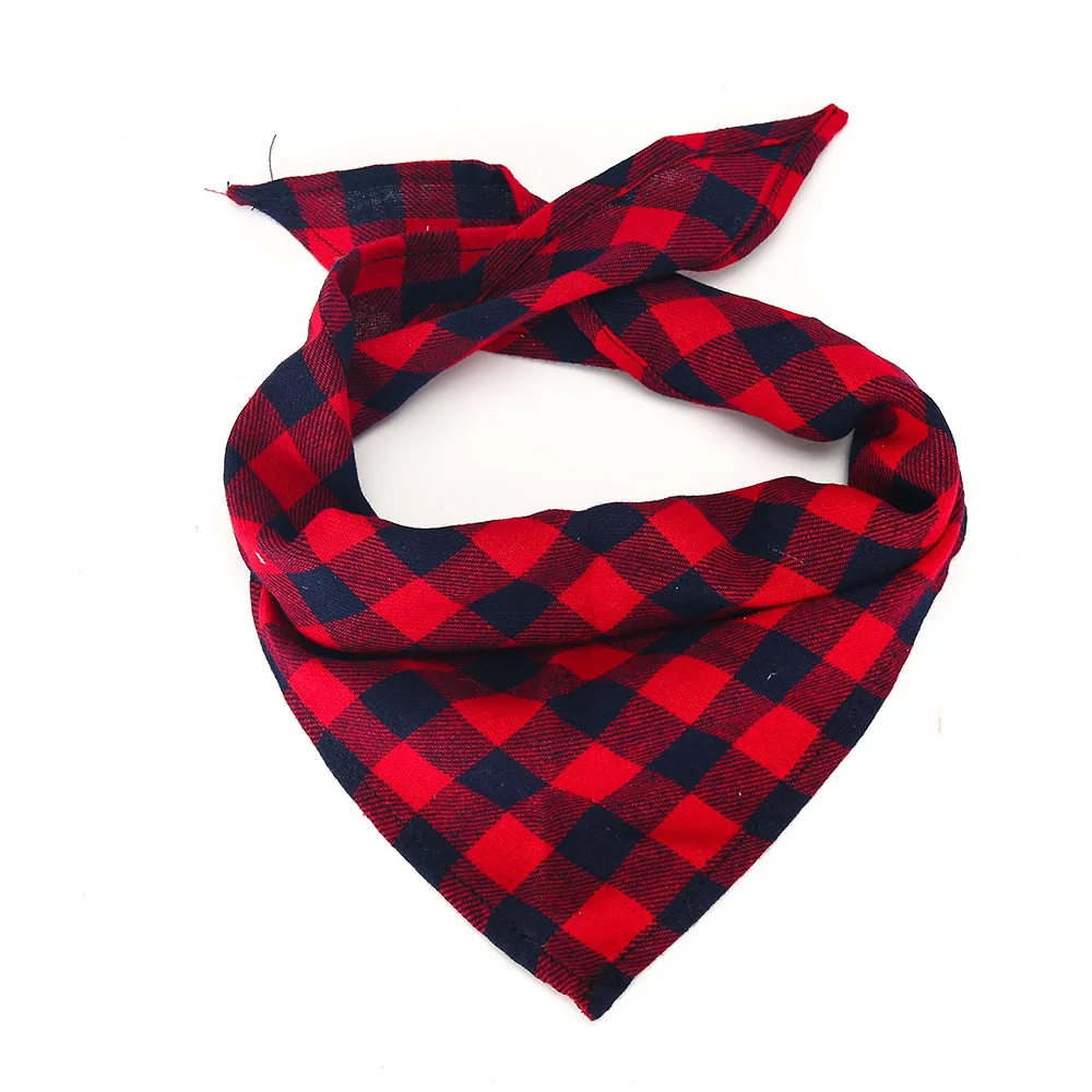 Pet Products Dog Collar Leash Harness For Small Dogs Cat Plaid Dog-Collar Bandana Puppy Cat Supplies Accessories Chihuahua PQ003 (2)