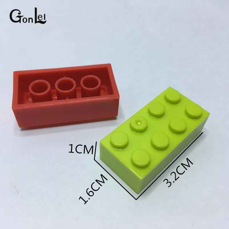 100 шт./лот 2X4 H * DIY игрушка пластиковый строительный блок MOC кирпич для детей