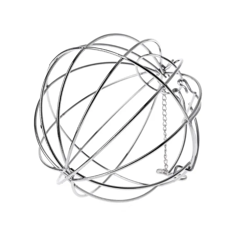 

Stainless Steel Round Feeder Automatic Feeding Hanging Hay Ball Guinea Pig Hamster Rat Rabbit Pet Toy
