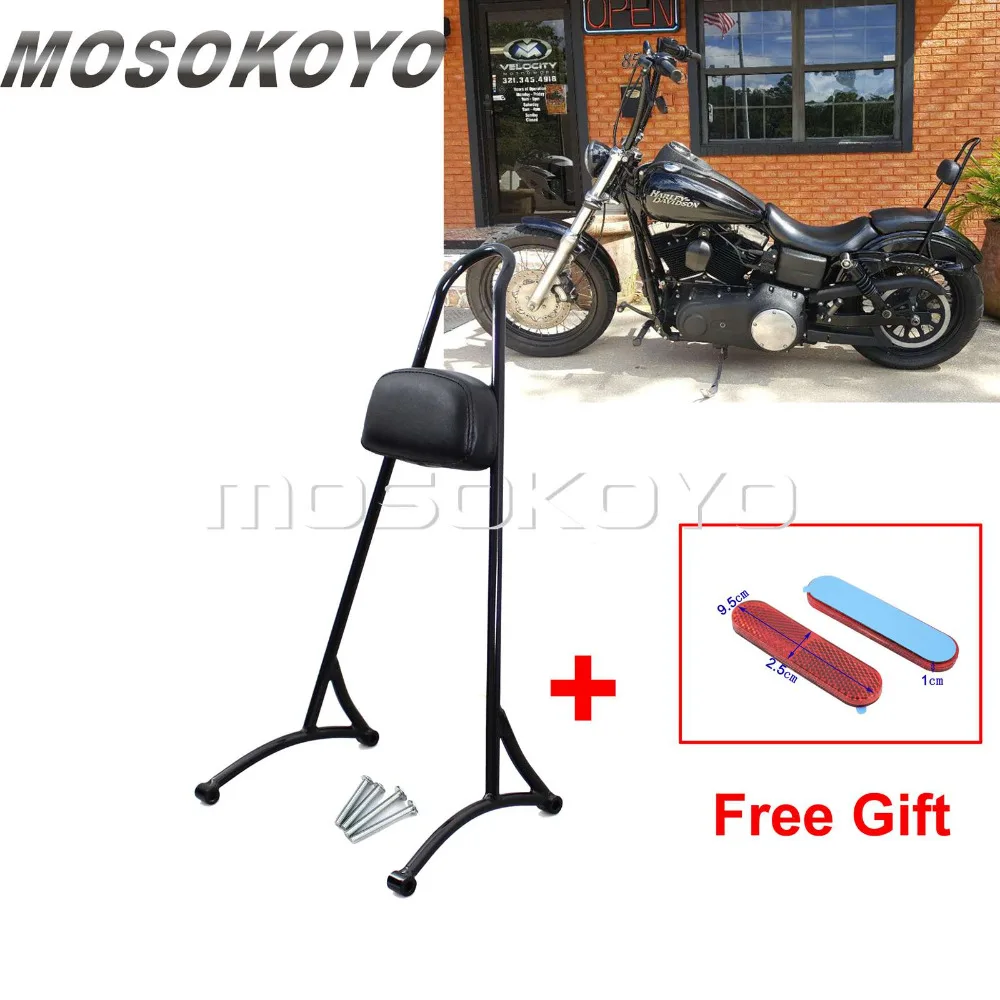 Черный мотоцикл 2" высокий Сисси Бар спинка для Harley Sportster XL 883 XL 1200 2004- Съемная Задняя накладка с отражателем