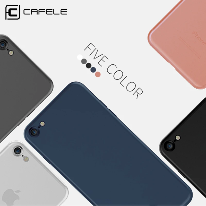 Original CAFELE para Apple iphone 8 7 funda de lujo suave mate suave TPU funda trasera de silicona para iphone 8 7 más Coque tapa