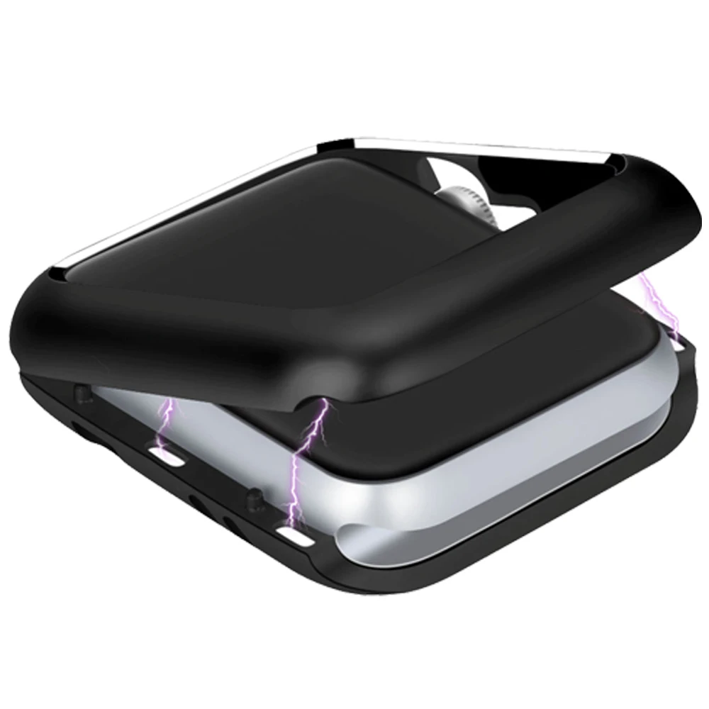 

Protective case for apple watch band iwatch series 3 2 1 magnetic adsorption technology aluminum frame built-in magnets frame