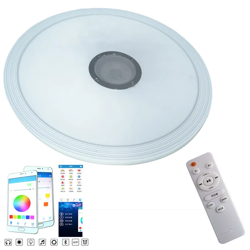 Sala de Estar Quarto das Crianças Luz de Teto App + Remoto Inteligente Bluetooth Moderno Simples Ultra-fino Música Luz Led 9 Luzes de teto