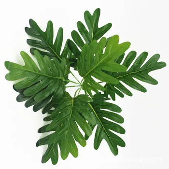 Spring Rain Leaves Artificial Plant Flowers Plastic Fake Plant for Wedding Home Party Decoration Leaves Simulation Plant