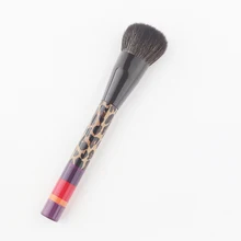 2016 New Professional Bright Color Leopard Print Powder and Blush Brush
