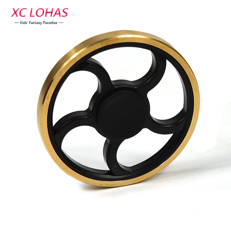 Round Hand Spinner Anti Stress Fidget Toys Fingertip Gyro 