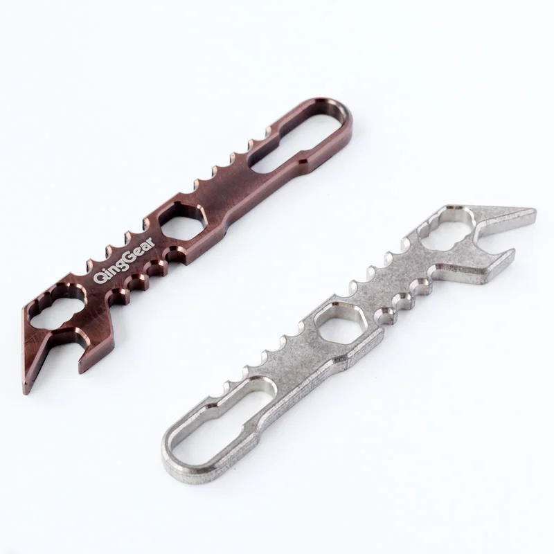 Metal Multi Tool EDC Pocket Survival Carabiner Screwdriver Keychain Wrench LP 
