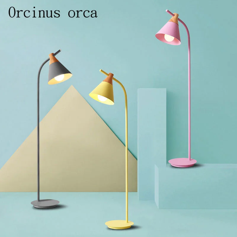 

Nordic minimalist modern coloured floor lamp living room bedroom bedside lamp modern creative color LED floor lamp