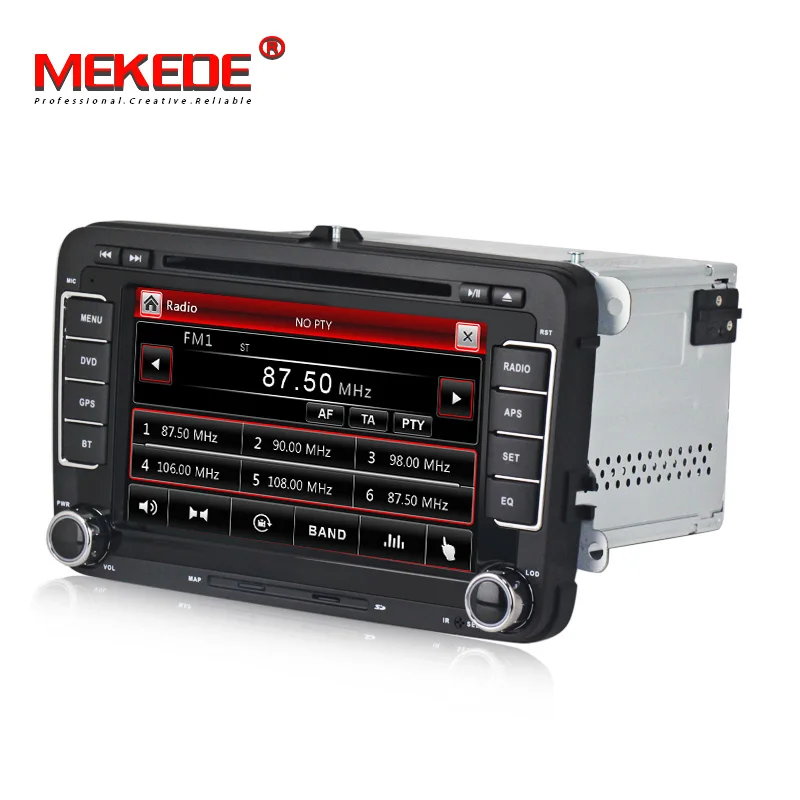 Sale MEKEDE HD 7" 2 din Car DVD for VW golf 4 golf 5 6 touran passat B6 sharan jetta caddy transporter t5 polo tiguan with gps card 3