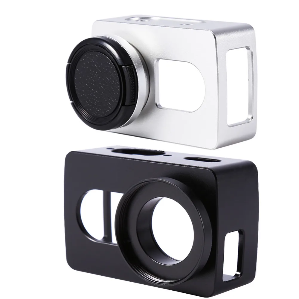 

For Xiaomi Yi 4k CNC Aluminum Alloy Frame Case+Lens Protective Cover Without UV Lens For Sport Action Video Cameras Accessories