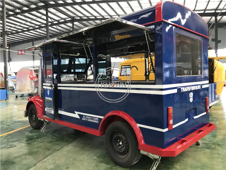 Новый стиль привлекательная закуска автомобильная тележка для еды киоск