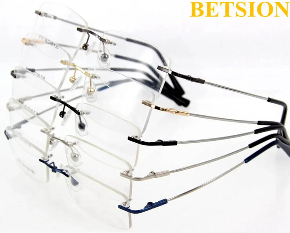 Reading Glasses Men Women Rimless Lightweight Flexible Metal Full Rim