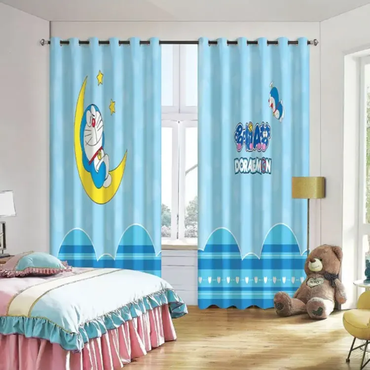 

Window 3D Curtain Cartoon Living Room Modern Home Goods Window Treatments Polyester Printed 3d Curtains For Bedroom