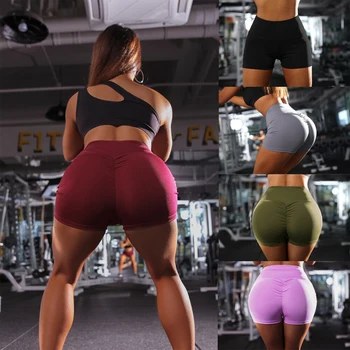 

Sexy Women's Sports High Waist Shorts Athletic Gym Workout Fitness Yoga Leggings Briefs Athletic Breathable