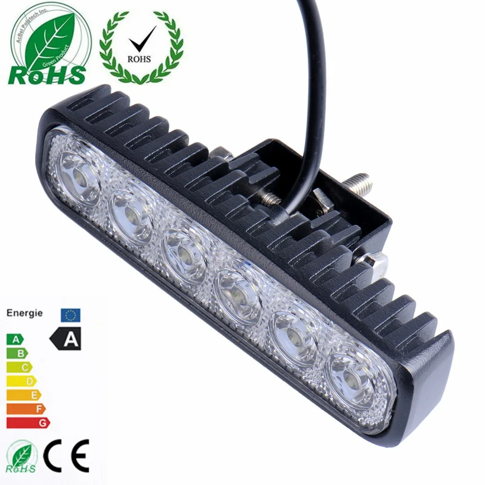 Prix pour 18 W D'inondation LED Travail Lumière ATV Off Road Lumière Lampe Brouillard Conduite Light Bar Pour 4x4 Offroad SUV Voiture Camion Remorque Tracteur UTV Véhicule Prix pour 18 W D'inondation LED Travail Lumière ATV Off Road Lumière Lampe Brouillard Conduite Light Bar Pour 4x4 Offroad SUV Voiture Camion Remorque Tracteur UTV Véhicule