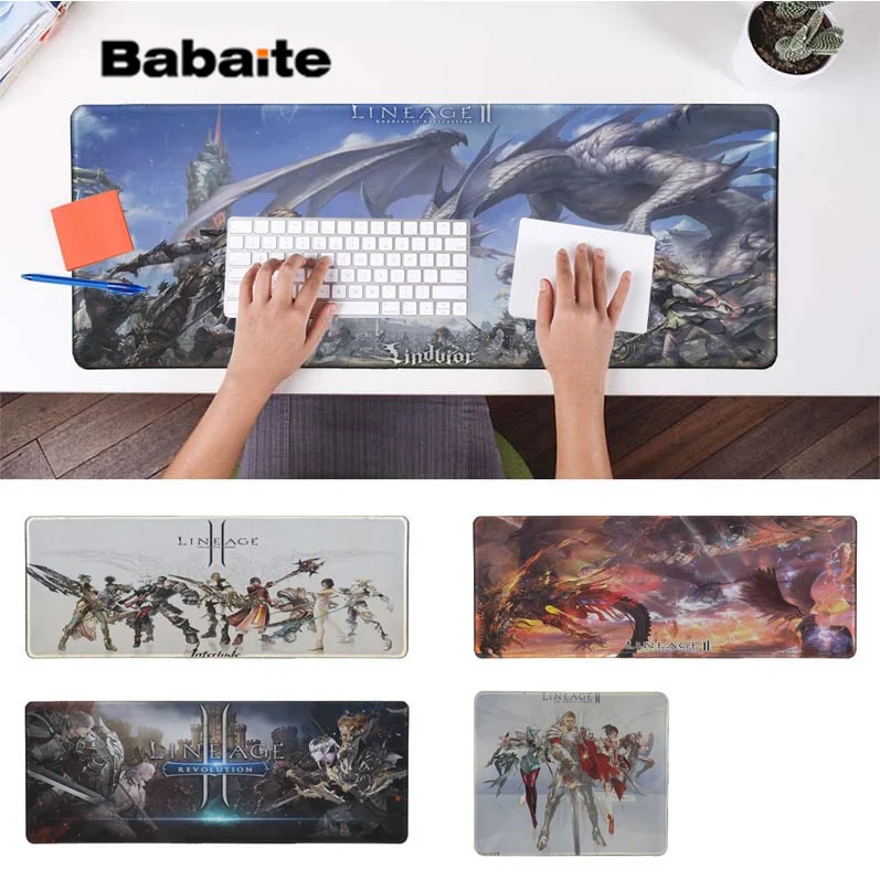 Babaite 2018 НОВЫЙ lineage 2 индивидуальные коврики для мыши компьютерный Аниме Коврик и