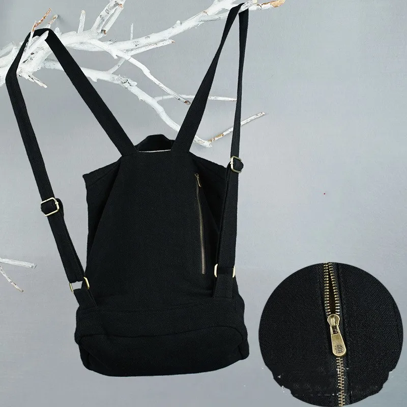 Повседневный льняной Женский мягкий винтажный литературный рюкзак для отдыха и путешествий, хлопковый льняной холщовый рюкзак для студентов, школьная сумка