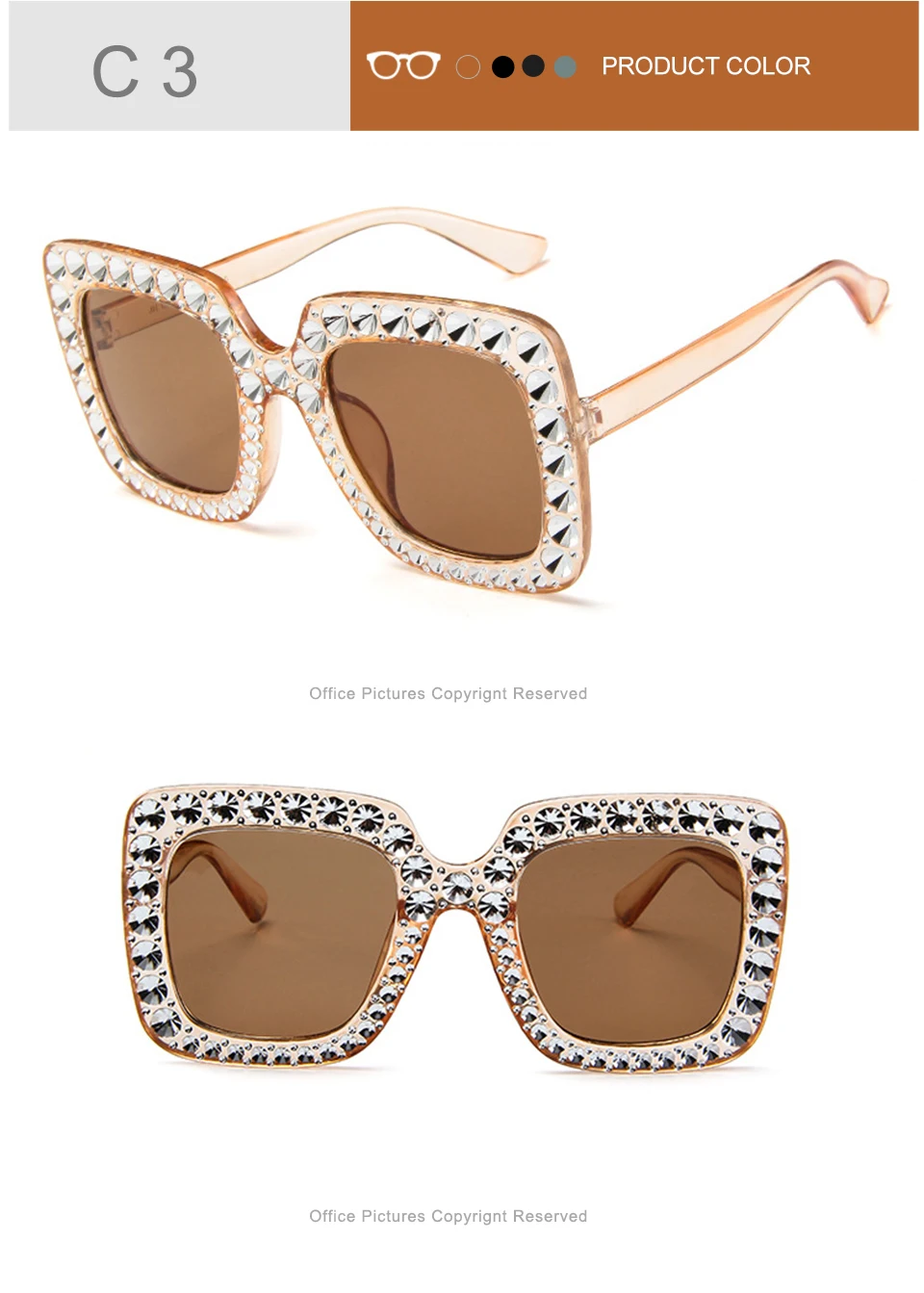 jumlai Large Frame Sunglasses Women Luxury ManWomen Sun Glasses Classic Vintage Outdoor Shopping Oculos De Sol (6)