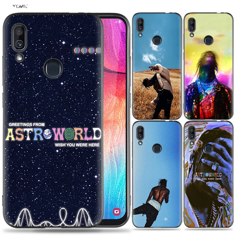 

Silicone Case for Samsung Galaxy A30 A50 A10 A20 A60 A40 M10 M20 M30 A6 A8 J4 J6 J8 Plus A7 A9 2018 Astroworld Travis Scott