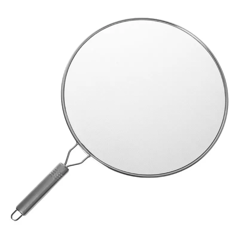 

1PCS Kitchen Stainless Steel Mesh Splatter Strainer Screen Oil Splash Screen Guard For Frying Cooking Pan