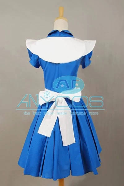 Фильм Алиса в стране чудес голубой костюм для косплея костюм Алисы платье-передник Хэллоуин косплей костюмы для женщин индивидуальный заказ