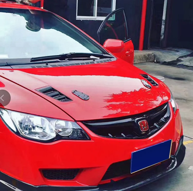 Car Styling Universal Fit Rr Type Hood Vent Abs Plastic Bonnet Air Intake Duct Racing Kit Drift Part For Civic Ek Eg Ep Fn Fd Fk Body Kits Aliexpress