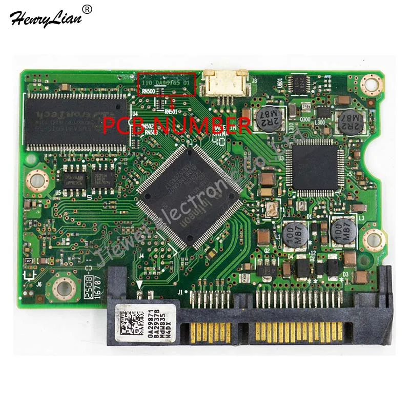 HDD PCB для/логическая плата/номер платы: 110 0A90165 01 микросхема основного контроллера: 0A56992/наклейки: 0A29871